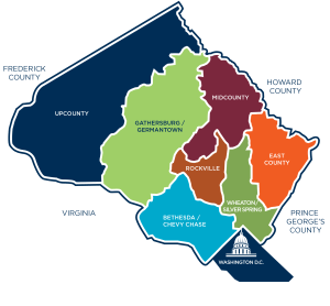 Map courtesy Visit Montgomery County